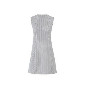 Theory Helaina Dress 2 White/Navy SayreStripeWool